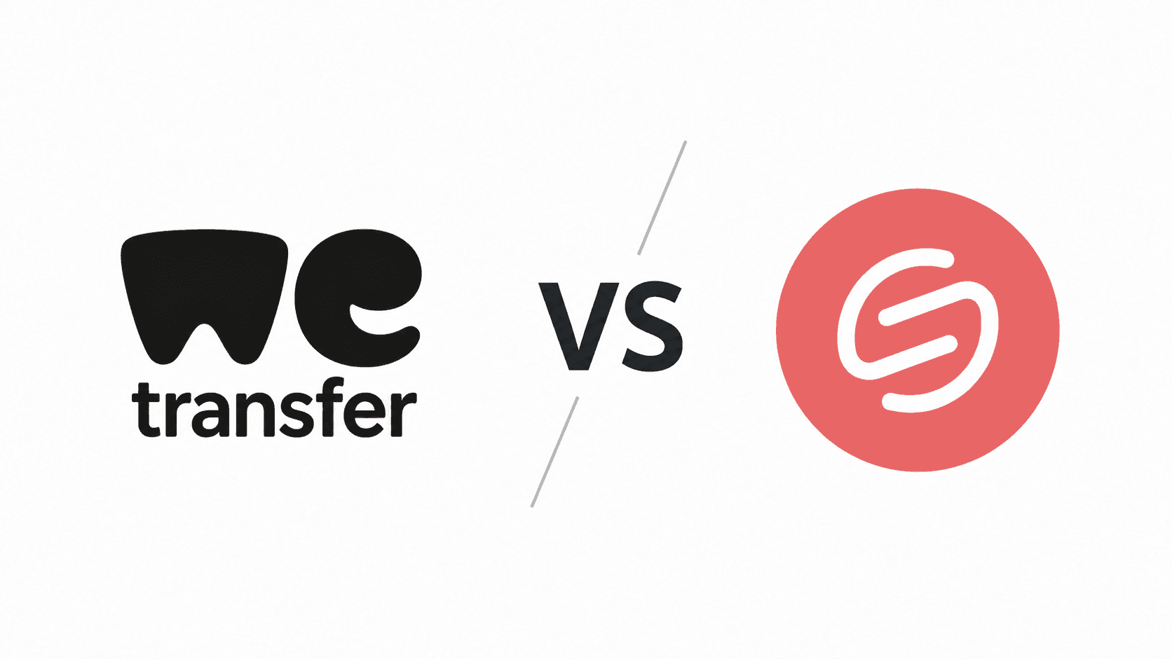 WeTransfer and Smash logos separated by VS